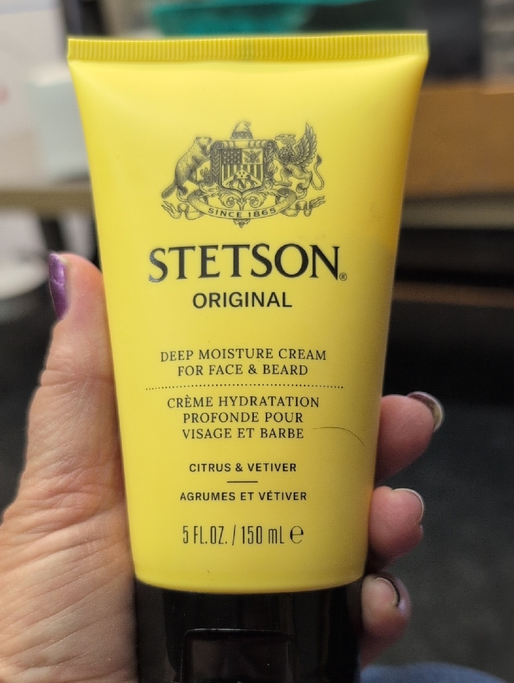 Stetson Original Deep Moisture Cream for Face & Beard Citrus & Vetiver 5 Oz